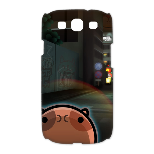 cartoon city life Case for Samsung Galaxy S3 I9300 (3D)