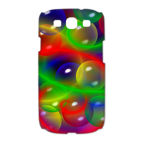 colorful hoodles Case for Samsung Galaxy S3 I9300 (3D)
