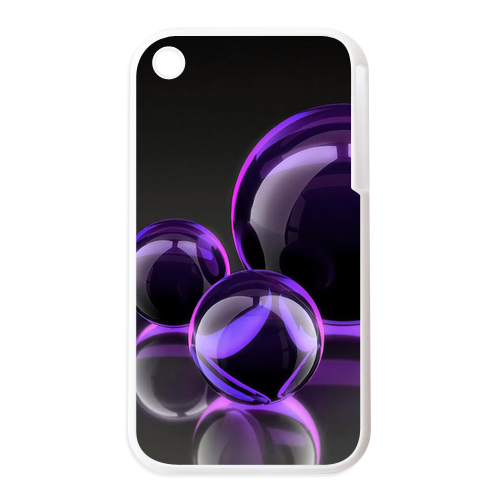purple bubbles Personalized Cases for the IPhone 3