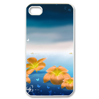 the flowers under the blue sky Case for iPhone 4,4S