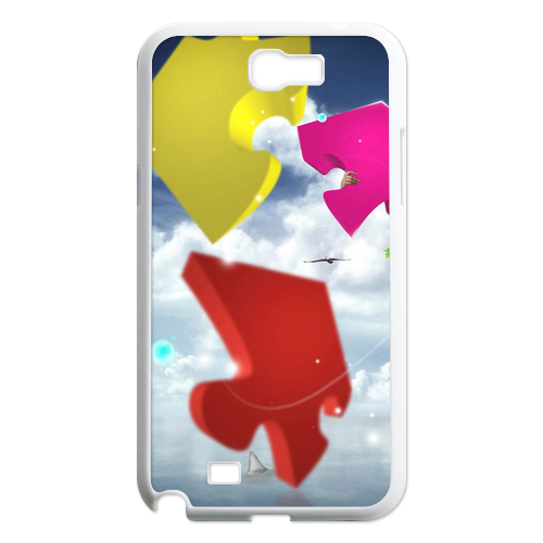 3d block puzzles Case for Samsung Galaxy Note 2 N7100