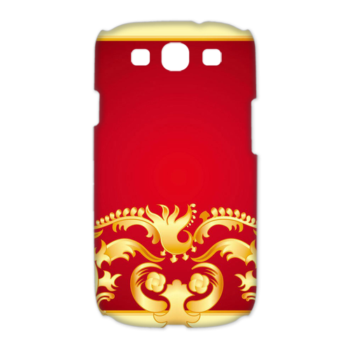 gold red style Case for Samsung Galaxy S3 I9300 (3D)