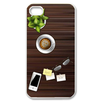 wood home desk Case for iPhone 4,4S