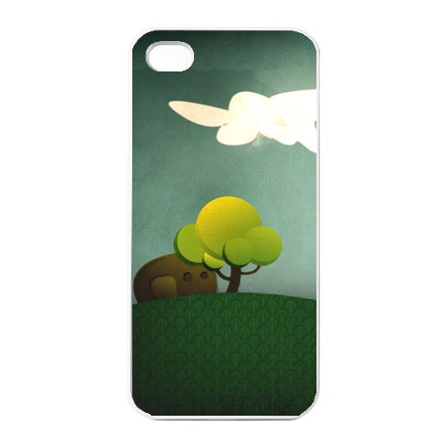 green garden Charging Case for Iphone 4