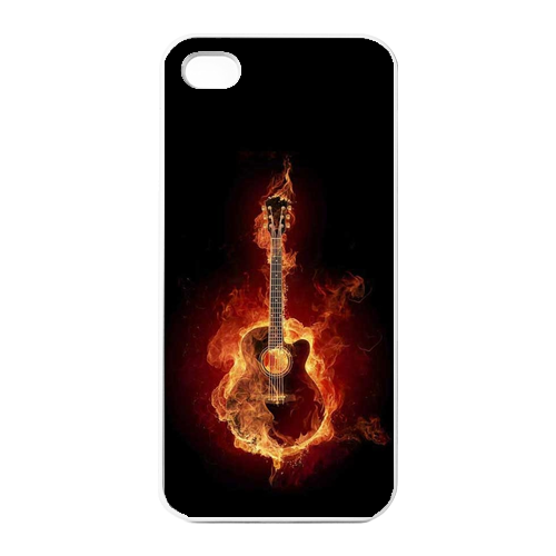 the burning guitar Charging Case for Iphone 4