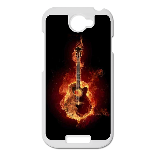the burning guitar Personalized Case for HTC ONE S