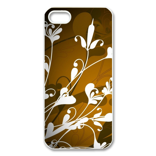 white flowers Case for Iphone 5