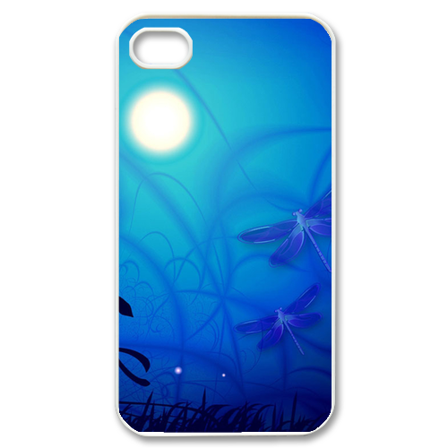 moonlight and dragonfly Case for iPhone 4,4S