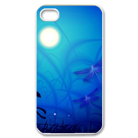 moonlight and dragonfly Case for iPhone 4,4S