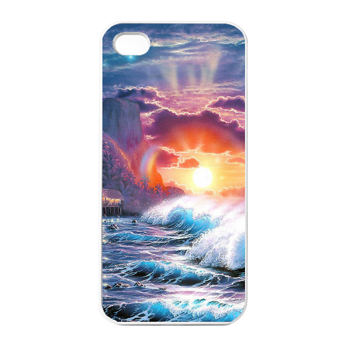natural scenery Charging Case for Iphone 4