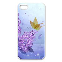 butterfly in the purple Case for Iphone 5