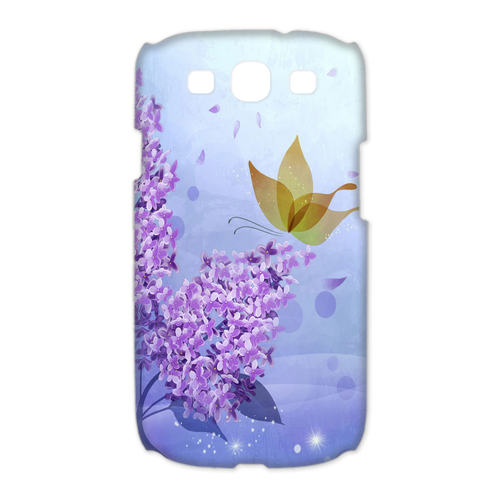butterfly in the purple Case for Samsung Galaxy S3 I9300 (3D)