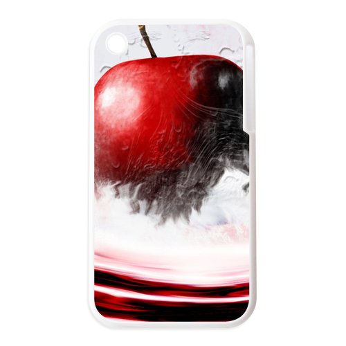 red apple Personalized Cases for the IPhone 3