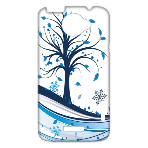 tree blue leaf Case for HTC One X +