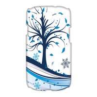 tree blue leaf Case for Samsung Galaxy S3 I9300 (3D)