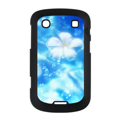 white ice flower Case for BlackBerry Bold Touch 9900