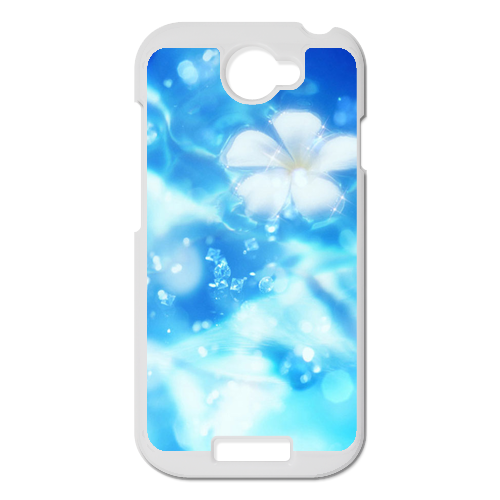 white ice flower Personalized Case for HTC ONE S