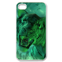 green tiger Case for iPhone 4,4S