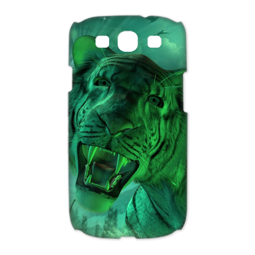 green tiger Case for Samsung Galaxy S3 I9300 (3D)