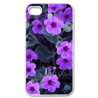 purple flowers Case for iPhone 4,4S