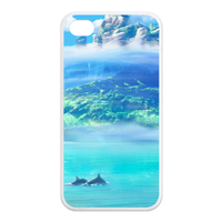 dolphin Case for Iphone 4,4s (TPU)