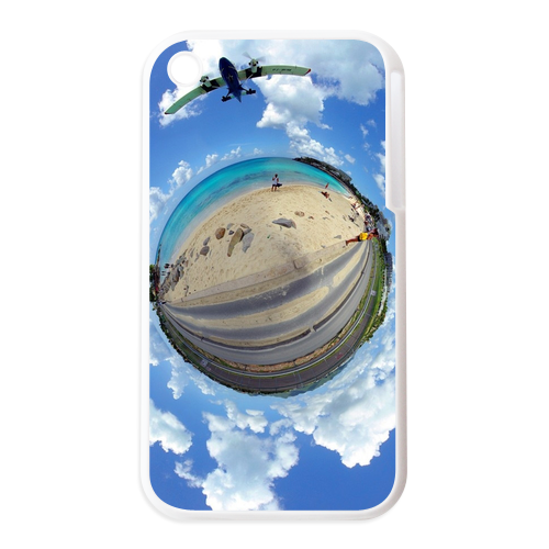 the earth with cloud Personalized Cases for the IPhone 3