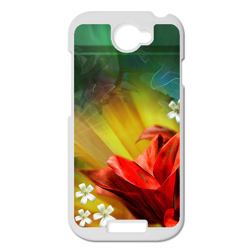 big red flower Personalized Case for HTC ONE S