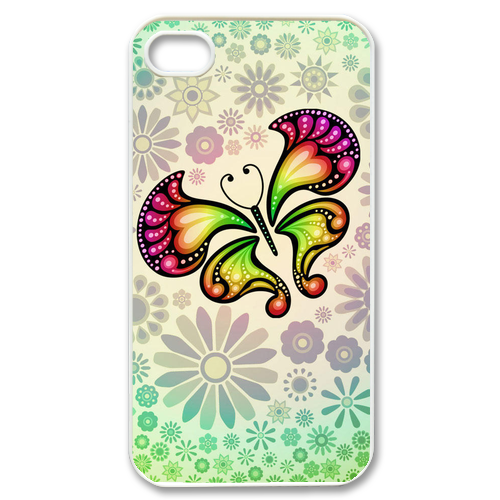 center butterfly Case for iPhone 4,4S