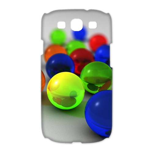 colorful roll ball Case for Samsung Galaxy S3 I9300 (3D)