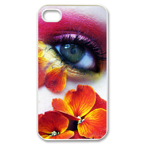eye flower design Case for iPhone 4,4S