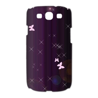 pink butterfly Case for Samsung Galaxy S3 I9300 (3D)