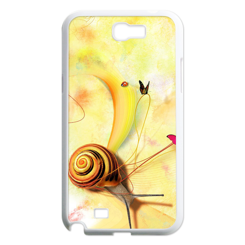 snail with butterfly Case for Samsung Galaxy Note 2 N7100