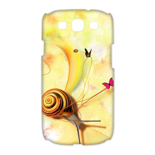 snail with butterfly Case for Samsung Galaxy S3 I9300 (3D)