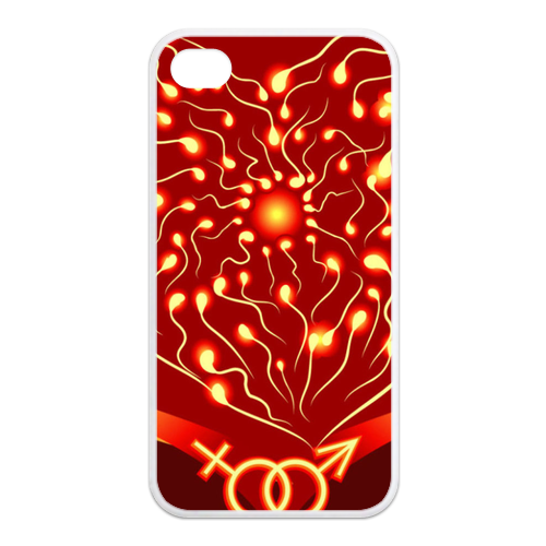 flame logo Case for Iphone 4,4s (TPU)