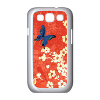 butterfly with the flowers Case for Samsung Galaxy S3 I9300