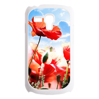 red flowers Custom Cases for Samsung Galaxy SIII mini i8190