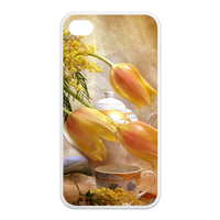 wheal flower Case for Iphone 4,4s (TPU)