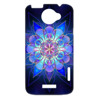 blue flower design Case for HTC One X +