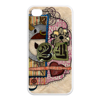 bear diary Case for Iphone 4,4s (TPU)