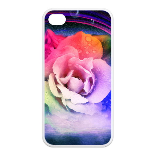 elegant peony Case for Iphone 4,4s (TPU)