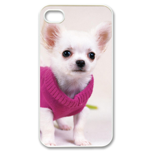 dog in pink dress Case for iPhone 4,4S