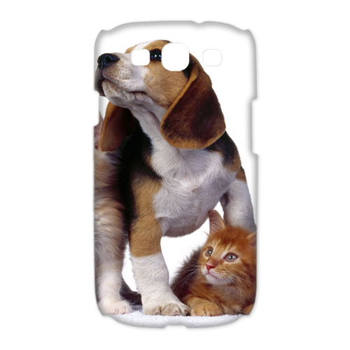 dog with 3 cats Case for Samsung Galaxy S3 I9300 (3D)