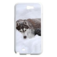 siberian husky in the snow Case for Samsung Galaxy Note 2 N7100