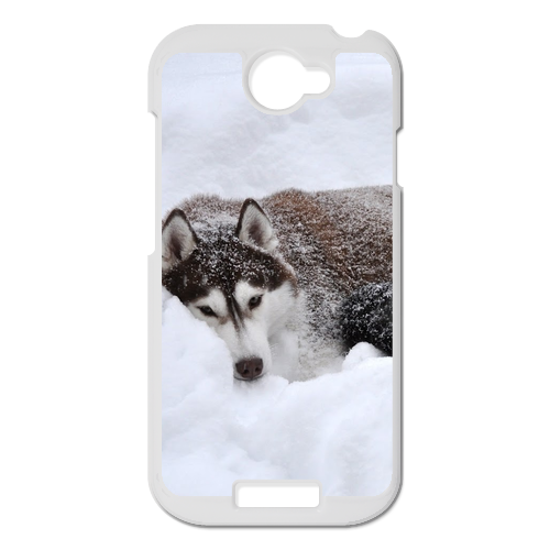 siberian husky in the snow Personalized Case for HTC ONE S