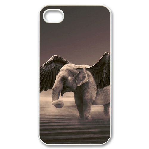 the elephant flying Case for iPhone 4,4S