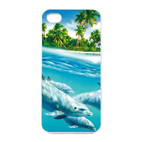 dolphins Charging Case for Iphone 4