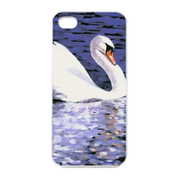 the goose on the water Charging Case for Iphone 4