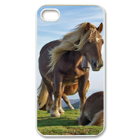 two strong horses Case for iPhone 4,4S