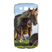two strong horses Case for Samsung Galaxy S3 I9300 (3D)