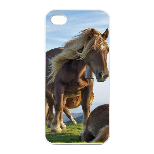 two strong horses Charging Case for Iphone 4